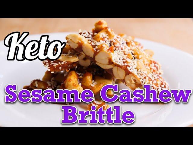 Keto Sesame Cashew Brittle Recipe