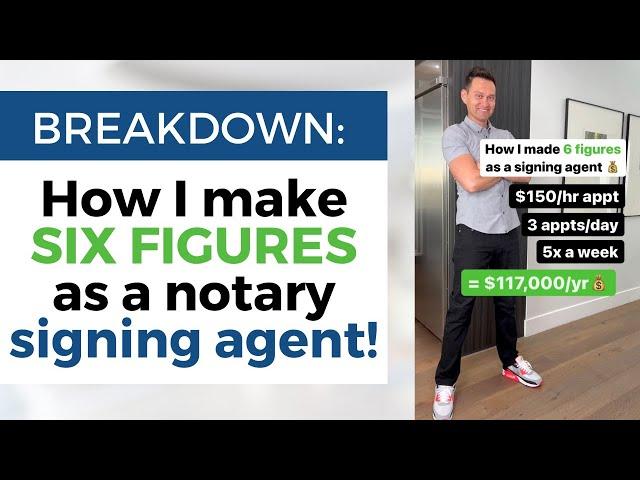 How I Make Six Figures a Year as a Notary Public Loan Signing Agent 