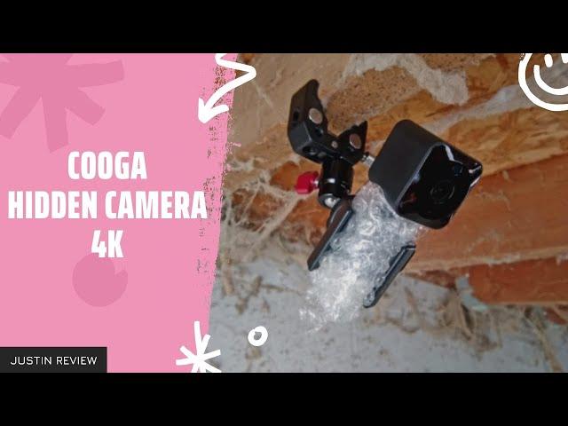 COOGA Hidden Camera 4K, Mini Spy Camera Review, Instructions | COOGA Spy Camera Manual, Setup
