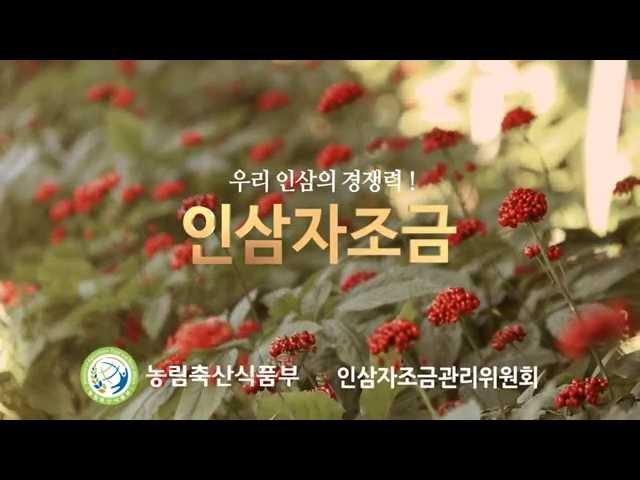 인삼자조금 공익광고