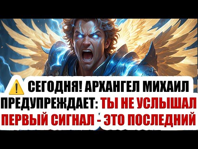  СЕГОДНЯ! АРХАНГЕЛ МИХАИЛ ПРЕДУПРЕЖДАЕТ: ТЫ НЕ УСЛЫШАЛ ПЕРВЫЙ СИГНАЛ — ЭТО ПОСЛЕДНИЙ