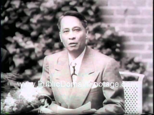 President Roxas Philippines meets Truman and gives speech Newsreel PublicDomainFootage.com