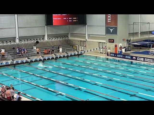 Carson Foster 4:10.79 400 IM Time Trial (2024 Longhorn Elite Invite)