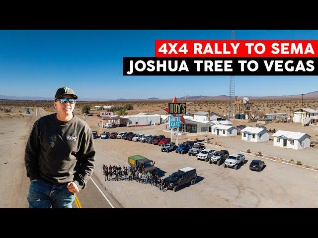 DRIVING DIRT FROM JOSHUA TREE TO VEGAS! 4X4 RALLY TO SEMA | CASEY CURRIE VLOG