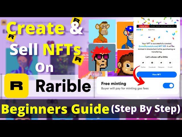 How to Create & Sell NFTs on Rarible For FREE via Lazy Minting. Beginners Guide in Hindi