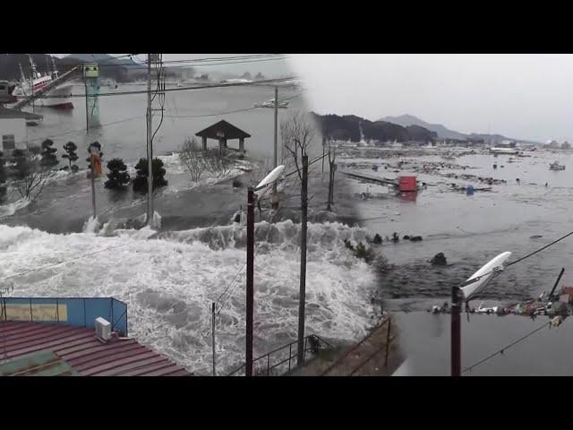 2011 Japan Tsunami - Kesennuma Bay. (Full Footage)