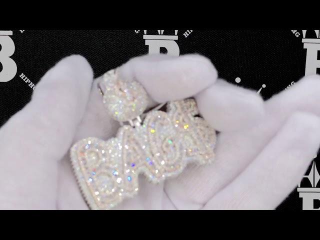 BAG$ Money Bag VVS CZ Hip Hop Bling Iced Out Pendant | Baguette Bustdown Jewelry