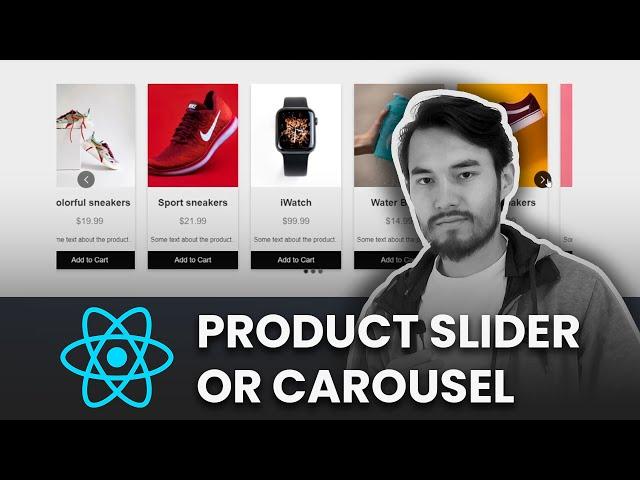 Create Product slider or carousel with React.js | React.js Tutorial