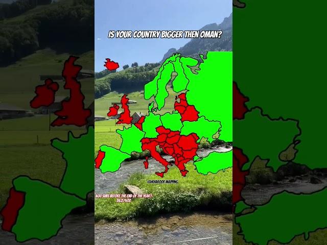 Is yout country bigger then oman? #europe #mapper #mapping #map #geography #demographics #history