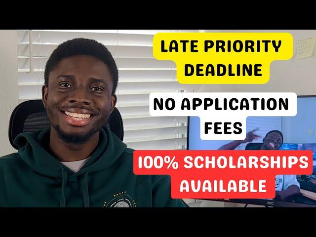 100+ Universities | No Application Fees | February & March Priority Deadline | USA 