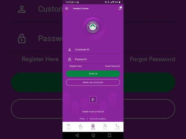 AL Meezan Investment App Registration