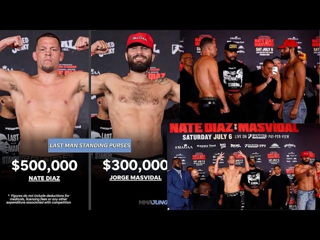 Nate Diaz lands $500,000 for boxing fight, Jorge Masvidal set to net $300,000 – Full Salaries