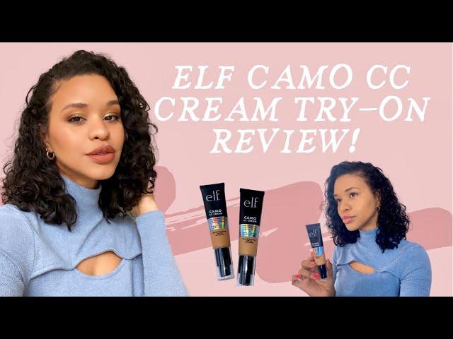 MAKEUP TRY-ON: ELF CAMO CC CREAM!! 8hr wear test & review.