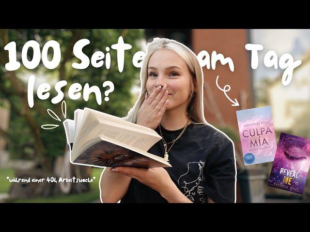ich lese 100 Seiten am Tag für 1 Woche?!  | reading vlog | Lesevlog