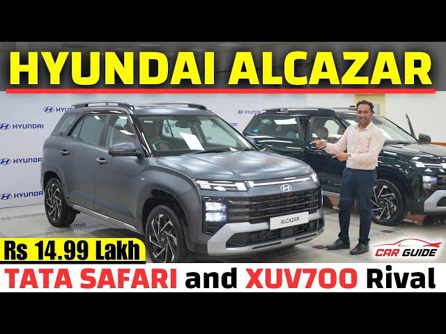 2024 Hyundai Alcazar Facelift - 7 Seater Family SUV  Mahindra XUV700 & Tata Safari Rival 