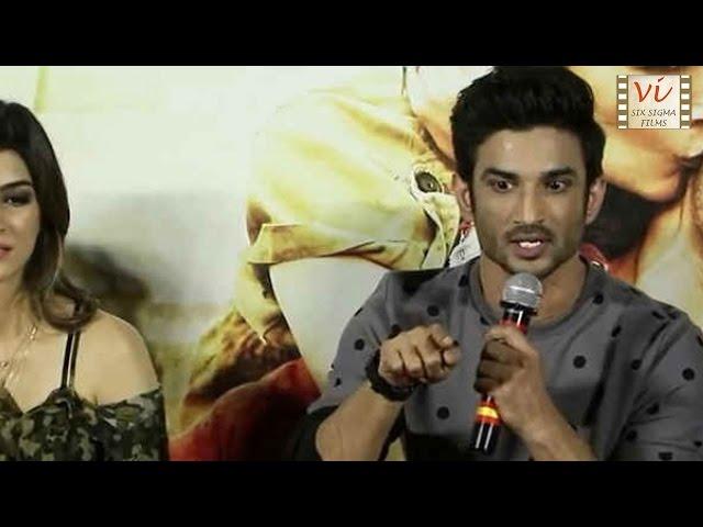 Sushant Singh Rajput Gets Angry With Reporter In Front Of Kriti Sanon | Six Sigma Films