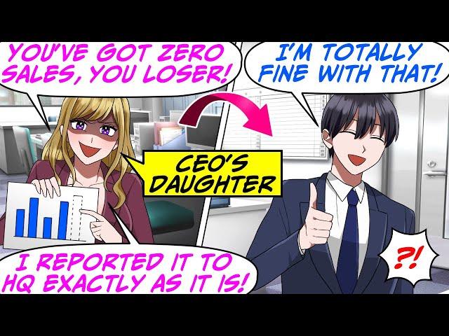 Right Before the Evaluations, the CEO’s Daughter Tampered with My Sales Figures![RomCom Manga Dub]