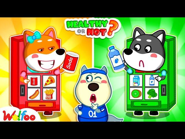 Healthy or Not: Healthy Vending Machine Toys | Wolfoo & Twins' Healthy Habits | Wolfoo Channel