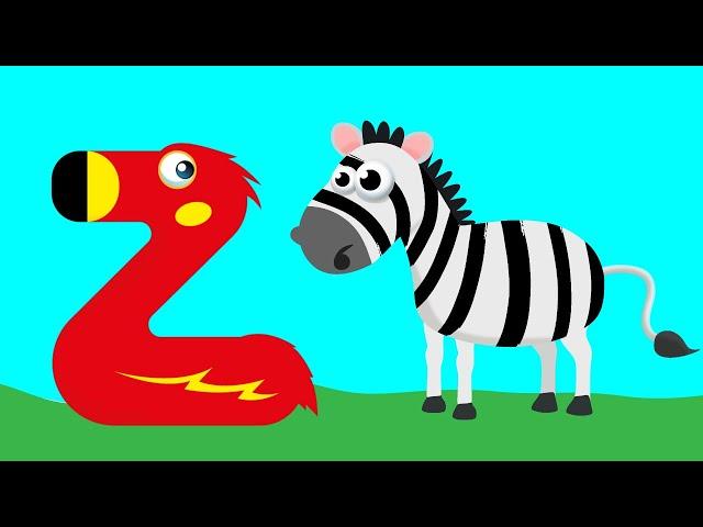 ABC Phonics with Animals | Zebra | Letter Z