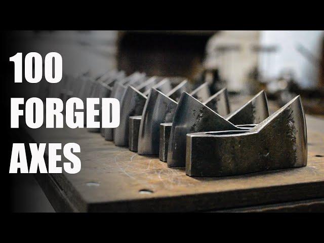 Blacksmithing :  100 Axes - The Forge X Ooni Pizza Ovens.