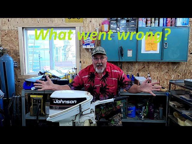 1988 Johnson 15 hp (aka 9.9) big secret Part 1.5  why did it die on the water. Let's dig in and DIY