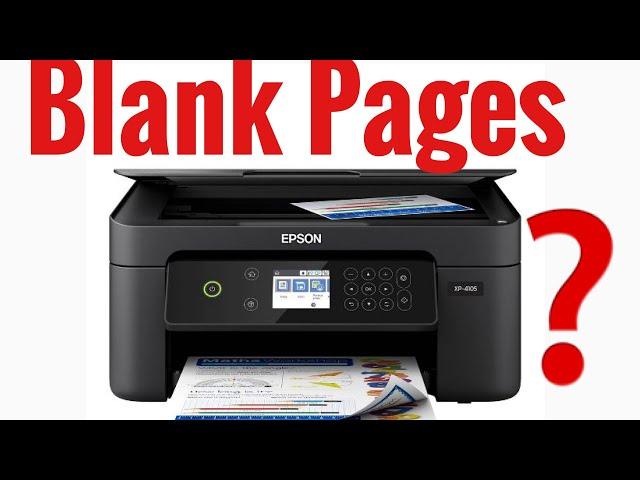 Why is my printer printing blank pages? How to fix blank page Epson why nothing printed on my paper