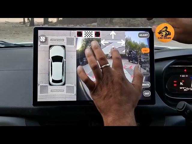 360 Camera calibration in 12 .33 " Car headunit // easy installation+ calibration step by step..