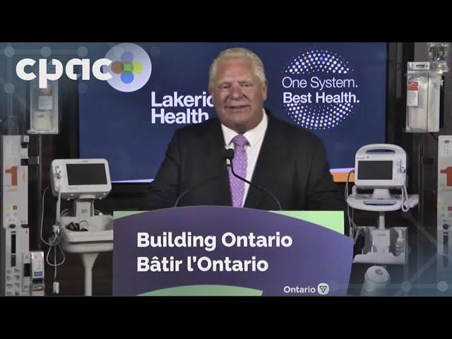 Ontario Premier Doug Ford on health services, electoral districts, child welfare – August 1, 2024