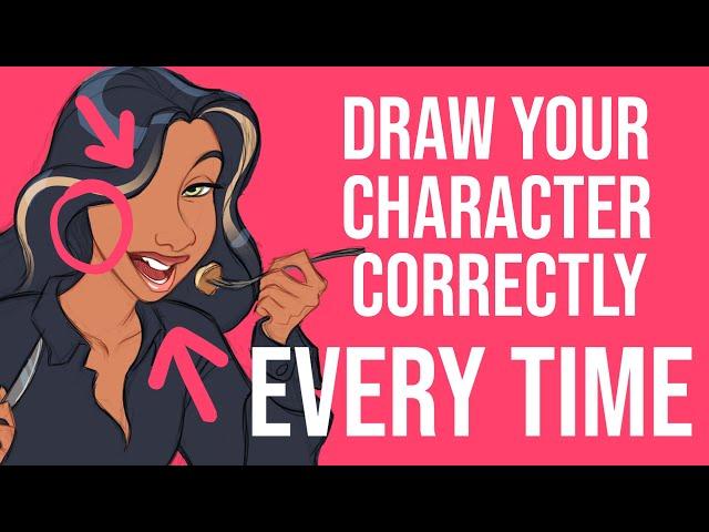 How to draw your character’s face consistently. EVERY TIME!