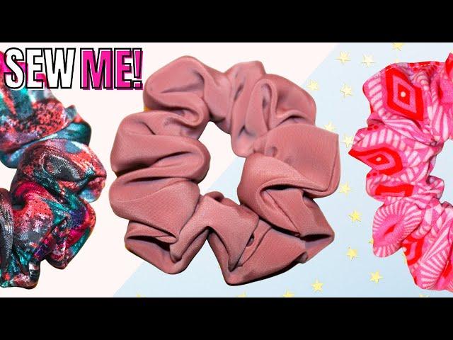 HOW TO MAKE A SCRUNCHIE / EASY SCRUNCHIE TUTORIAL (Beginner Sewing Project)