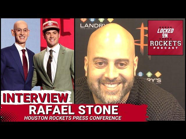 Rafael Stone | Houston Rockets Press Conference After Drafting Reed Sheppard | 2023-2024 NBA Season