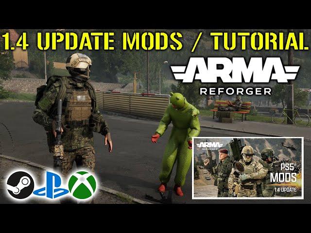 ARMA REFORGER 1.4 UPDATE | PLAYSTATION MODS & HOW TO TUTORIAL!