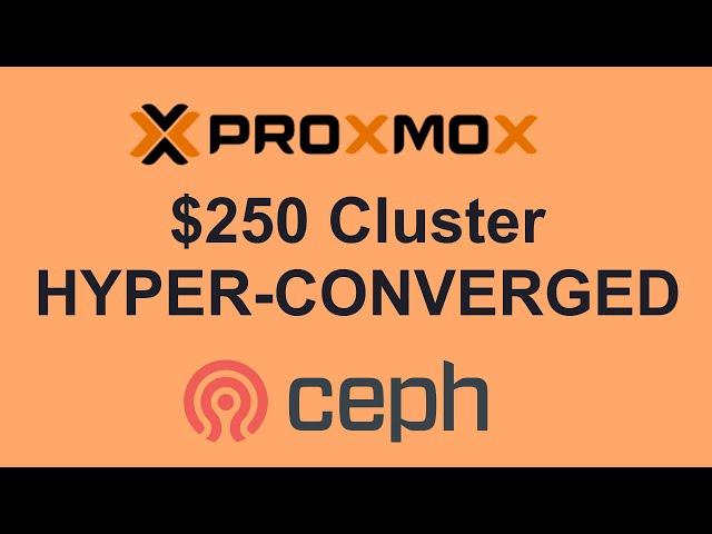 $250 Proxmox Cluster gets HYPER-CONVERGED with Ceph! Basic Ceph, RADOS, and RBD for Proxmox VMs