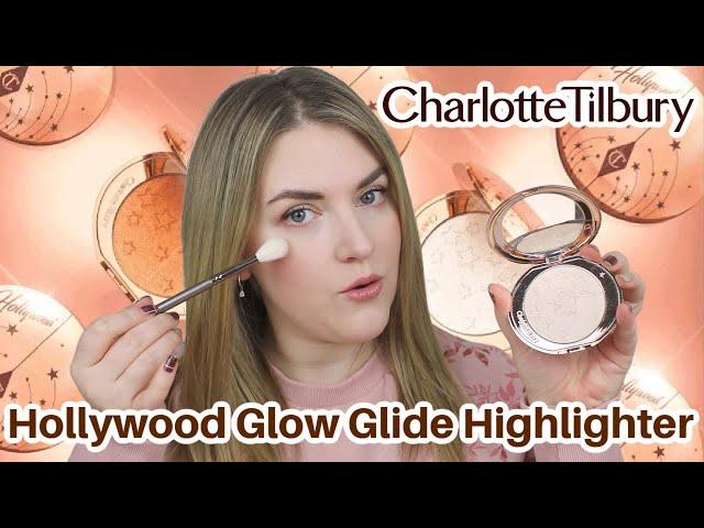 NEW Charlotte Tilbury Hollywood Glow Glide Face Architect Highlighter | Try On and Comparisons!