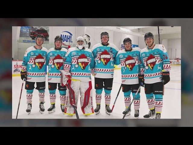 New Mexico Ice Wolves auctioning off Christmas jerseys for charity