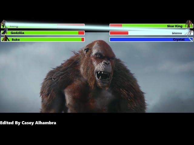 Godzilla x Kong: The New Empire (2024) Final Battle with healthbars 2/2