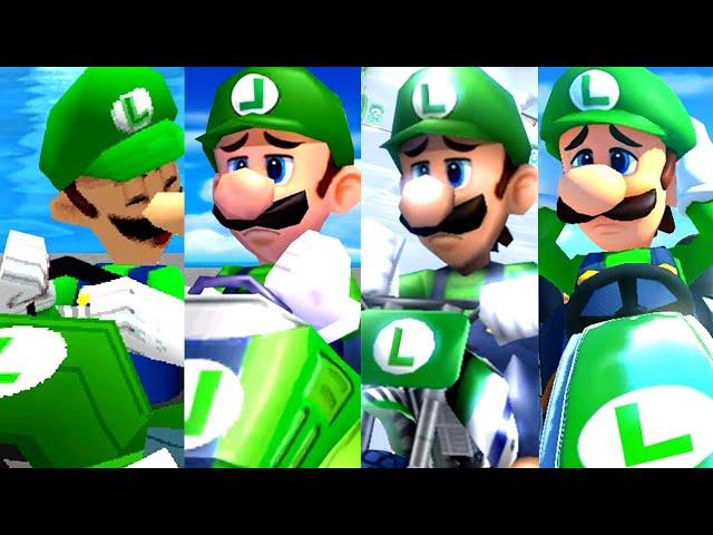 Evolution of Luigi Losing in Mario Kart (1992-2019)