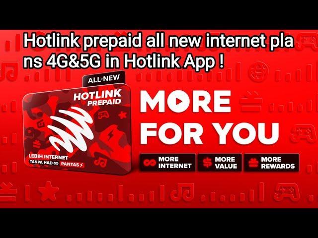 Hotlink prepaid all new internet plans 4G&5G in Hotlink App! #hotlink #internet #4g #5g #shortvideo