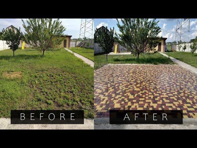 Laying Paving Tiles Timelapse