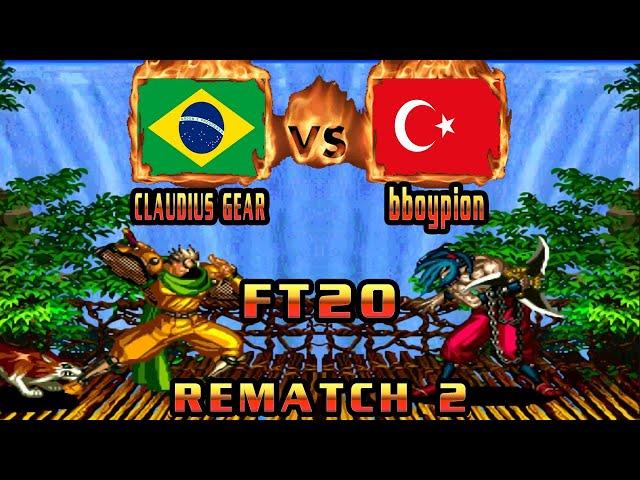 Samurai Shodown 3 - CLAUDIUS GEAR (BRA) VS (TUR) bboypion [samsho3] [Fightcade] [FT20] [Rematch 2]