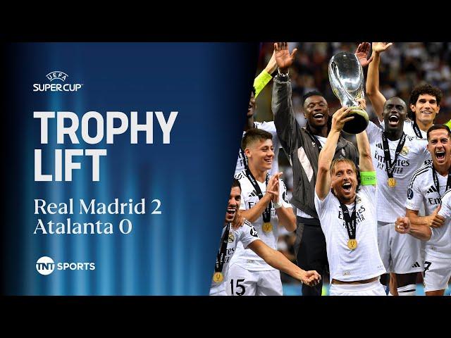 Captain Luka Modric lifts Real Madrid's record sixth UEFA Super Cup 