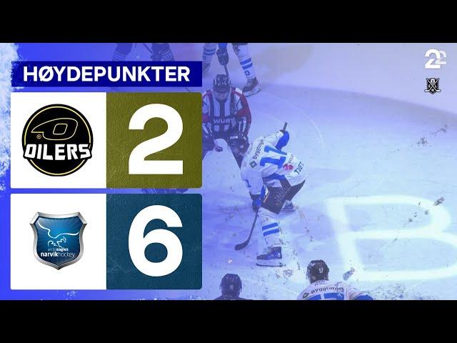 Stavanger Oilers 2 - 6 Narvik - Høydepunkter