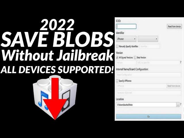 Save Blobs without Jailbreak | Save Blobs iOS 15/14 | Save Blobs A12+ |Save blobs with Blobsaver Win