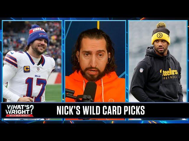 Nick's Wild Card Picks: Steelers cover, Bills win, Rams upset Vikings in Arizona | What's Wright?