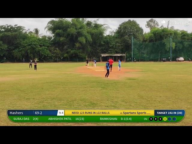 Live Cricket Match | Spartans Sports Club vs Hashers | 06-Jul-24 12:31 PM 30 | BK PRO CHAMPIONS TRO