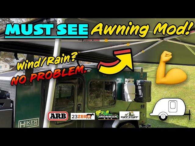 Awning Mod - ARB 23Zero IronMan - BEATS Wind & Rain!