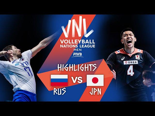 RUS vs. JPN - Highlights Week 1 | Men's VNL 2021