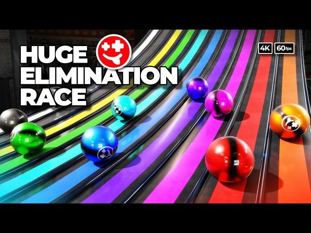 NEW Marble Elimination Race (2) - it's HUGE  | #marbles #marblerun #marblerace #asmr #sensory