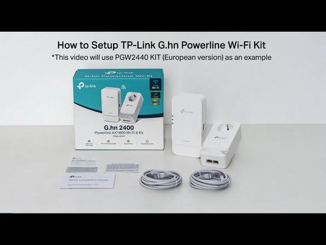 How to Set Up TP-Link G.hn Powerline Wi-Fi Kit