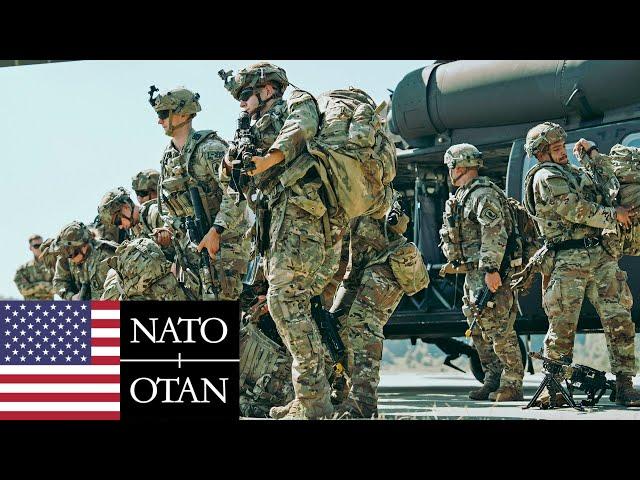 US Army, NATO. Sky Soldiers during military exercises in Germany.